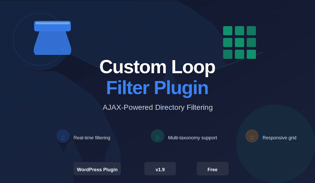 Custom Loop Grid with Filter - AJAX-Powered Directory Filtering Plugin