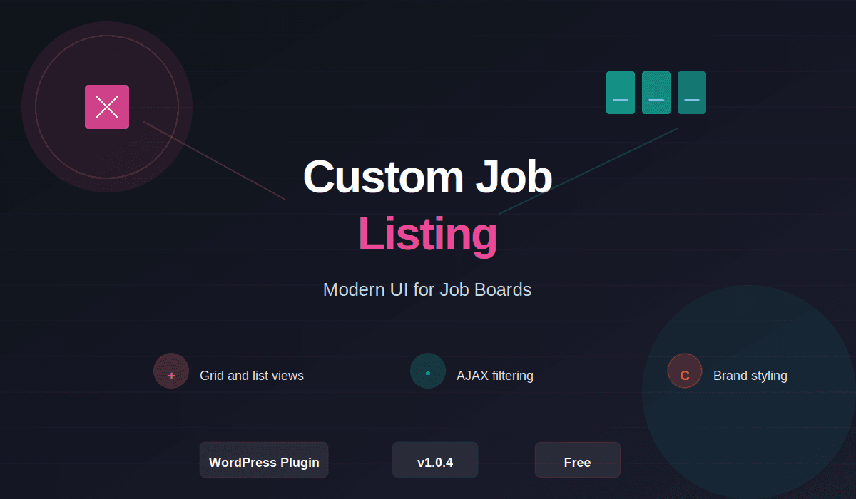 Custom Job Listing - Advanced UI Enhancement Plugin for WP Job Openings