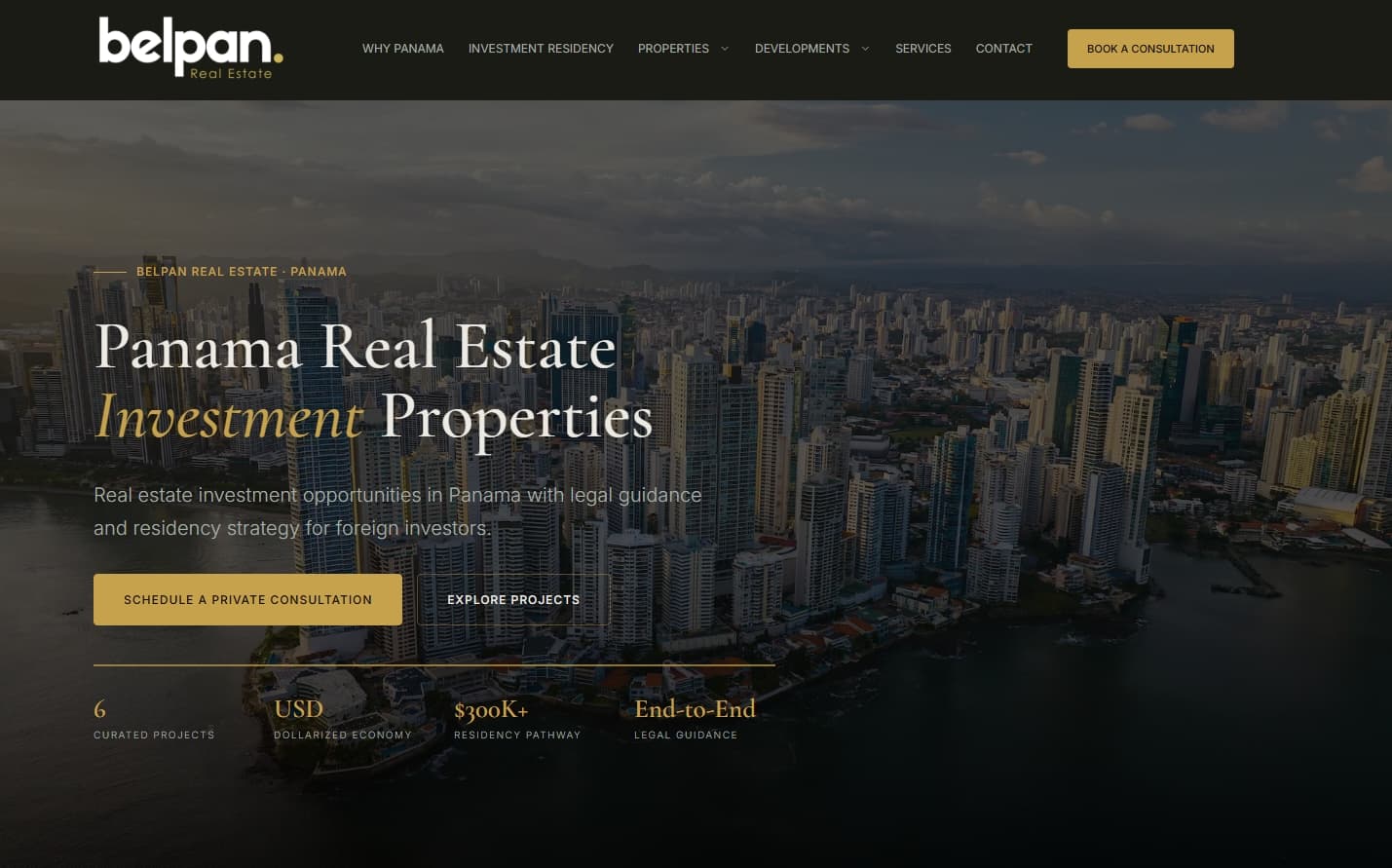 BelPan Real Estate — AI-to-WordPress Clone with Property Pages